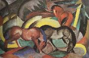 Three Horses (mk34) Franz Marc